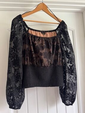 Black lace top